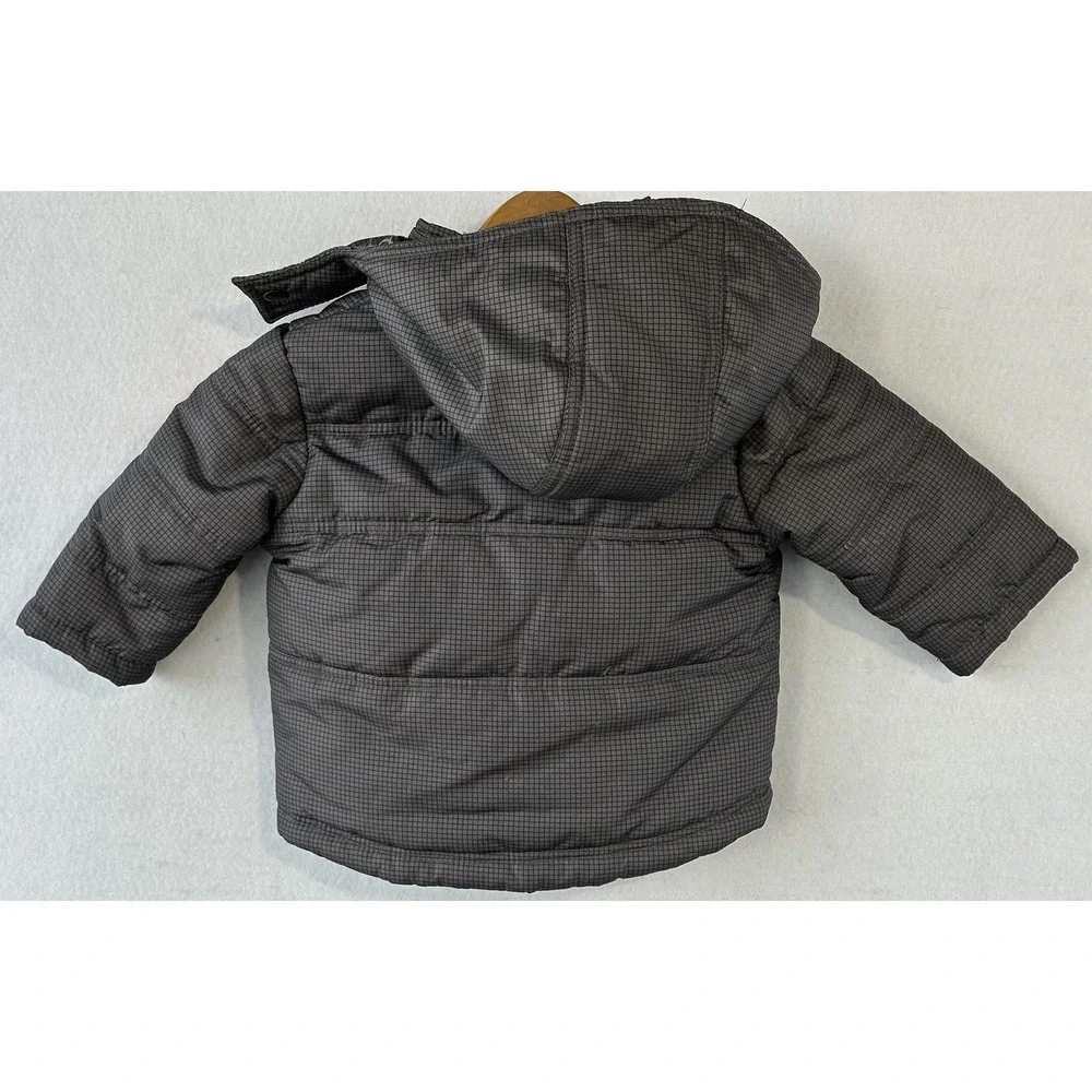 Carters Baby Puffer Jacket Coat Fleece Lining Hooded  Sz 12 months